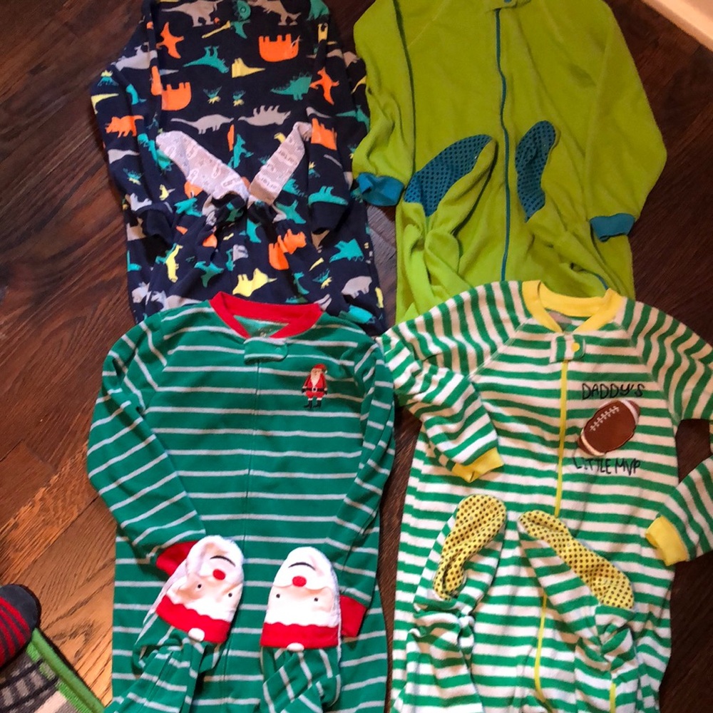 Carters and the Children’s Place fleece onesies